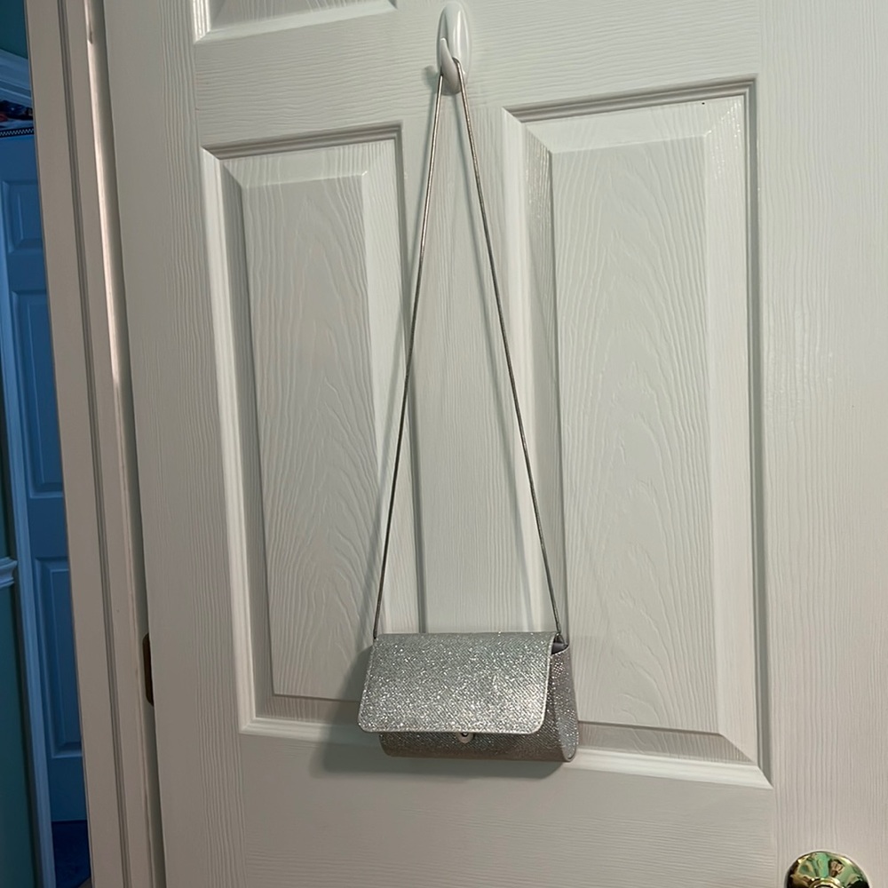 Silver Crossbody Bag